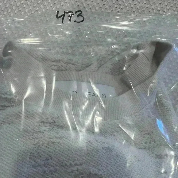 IRO Jeans Sweater Sweat Shirt Distressed Oversized Size Small off white - Picture 7 of 10